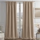 thumbnail image 1 of Cortinas Joydeco de Terciopelo Marrón Toffee 213x213cm 2 Paneles, 1 of 8