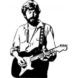 Rienda Libre Graphics - Decomural Eric Clapton Guitar Music Ws-33972