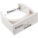 thumbnail image 2 of Pinzas para tubos de agua de PVC en forma de U de 32 mm (20 unidades), color blanco, 2 of 9