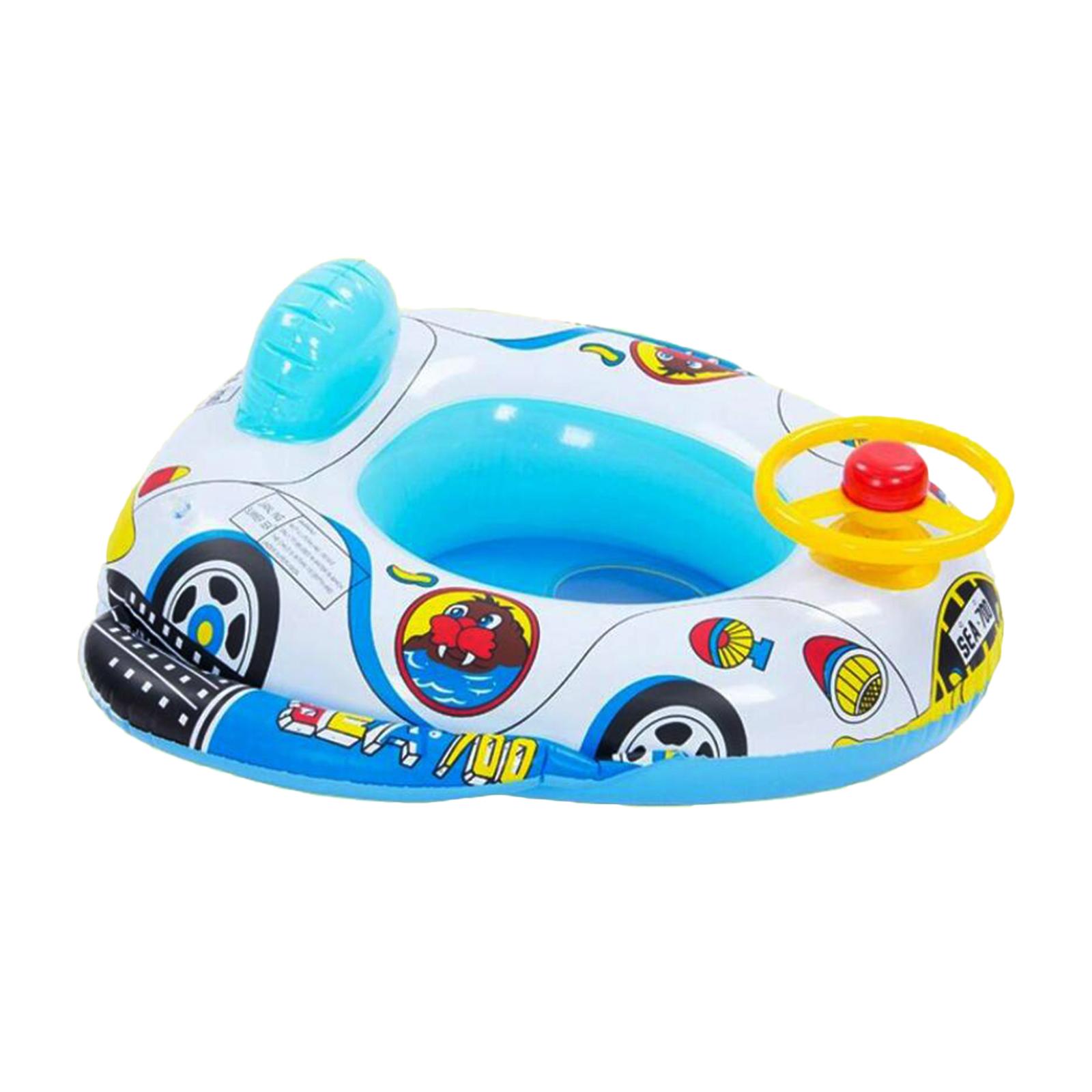 Ioensy - Bebé Natación Anillos Verano Niños Surf Niños Inflable Piscina Flotadores Asiento Azul