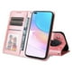 thumbnail image 3 of Funda tipo cartera FOXDOCK para Honor 50 Lite , diseño girasol en relieve, cuero PU, cierre magnético, soporte y tarjetero, 3 of 5