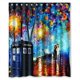 thumbnail image 1 of Cortina de ducha de la serie Doctor Who, juego de cortina de baño con ganchos, tamaño 60 x 72 pulgadas, 1 of 3
