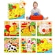 thumbnail image 1 of Set 4 Rompecabezas Cubos Madera Animado Niños Lau, 1 of 3