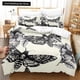 thumbnail image 1 of Death Moth Black Bedding Set, Gothic Bedding Set, Skull and Butterfly Cover, Luxury Home Bedding, 2pcs, 3pcs Bed Sheets, 1 of 5