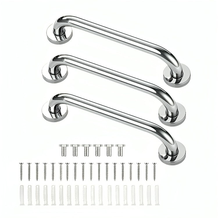 Genérico - Pack X3 Manillas Agarraderas Barra Seguridad Baño Ducha