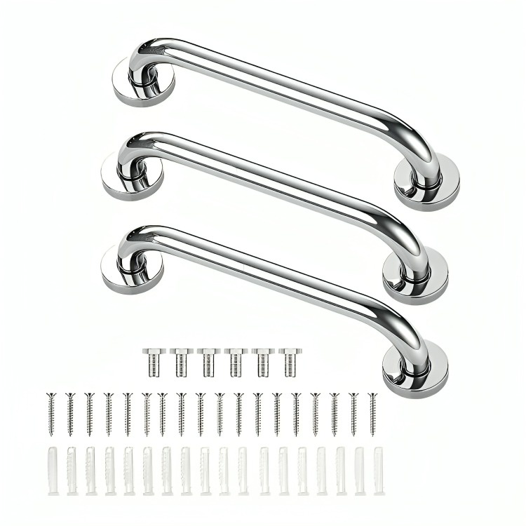 Genérico - Pack X3 Manillas Agarraderas Barra Seguridad Baño Ducha