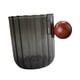 thumbnail image 1 of Taza De Cristal Para Café Y Leche Con Mango De Madera Antiescaldaduras Para Hotel, Oficina, Camping, Negro Claro, 1 of 3