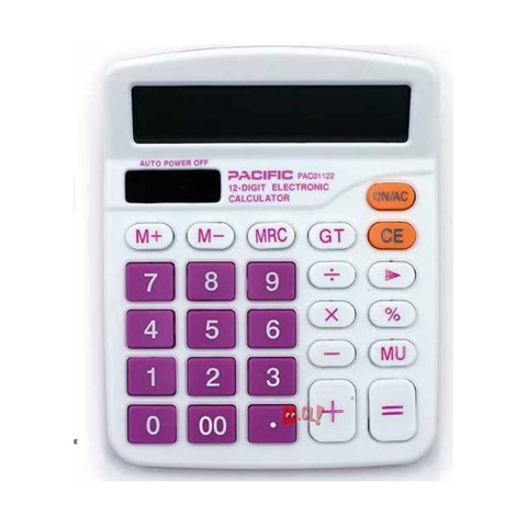 Pacific - Calculadora Electrónica 12 Dígitos Morado - Ps