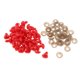 thumbnail image 4 of 100 piezas de plástico de seguridad ojos nariz suministros de bricolaje para peluche peluche rojo, 4 of 5