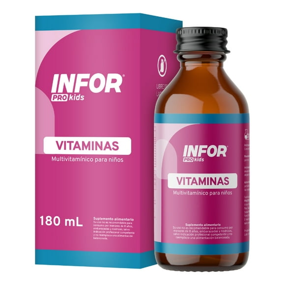 Infor Pro Kids Jarabe Sin Azucar X 180 Ml Cherry