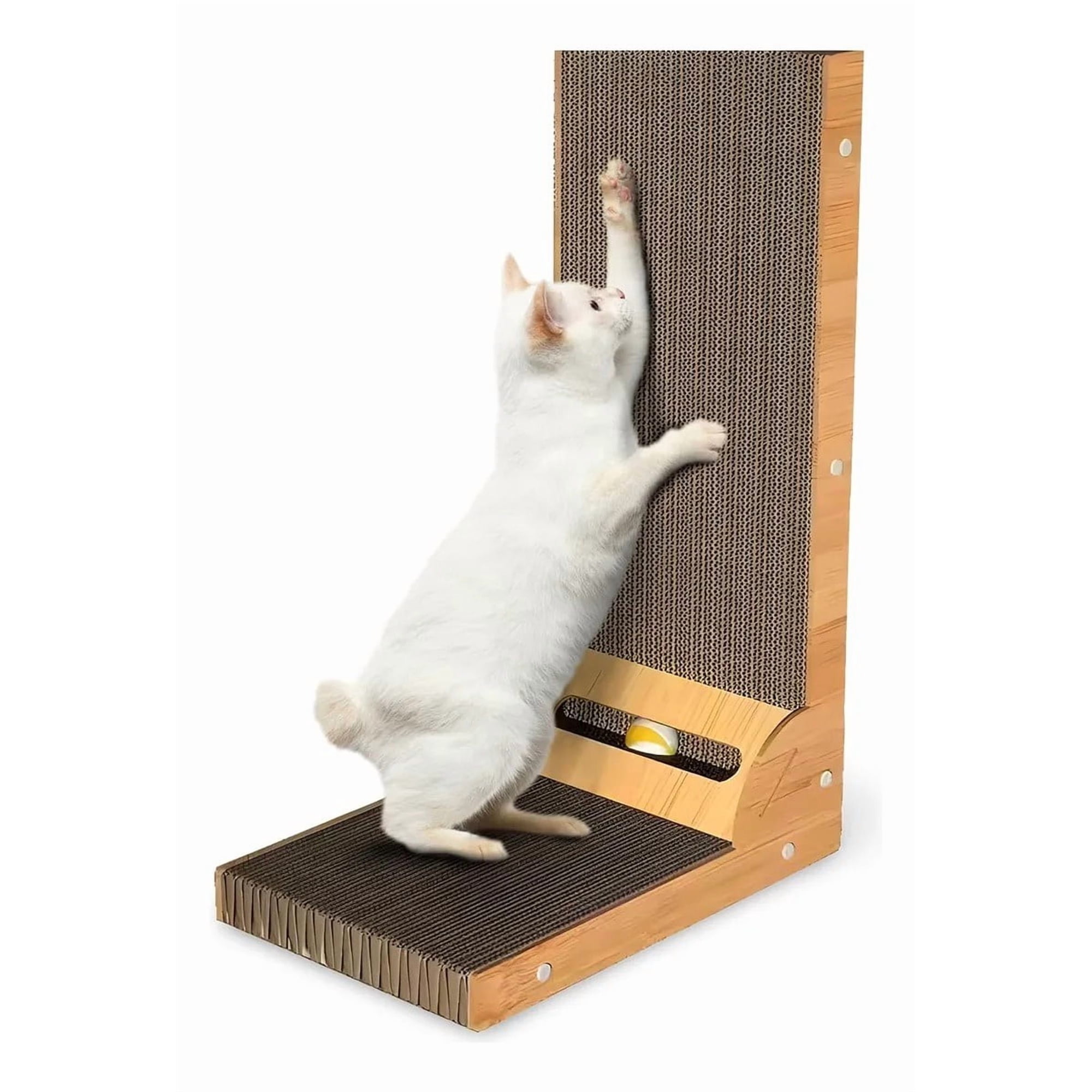 Tablero De Cartón Resistente Rascador Vertical L Para Gatos 60cm x 40cm
