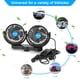 thumbnail image 2 of Ventilador Hynoo para coche, 12 V, doble cabezal, giratorio 360°, para vehículo, 2 of 8