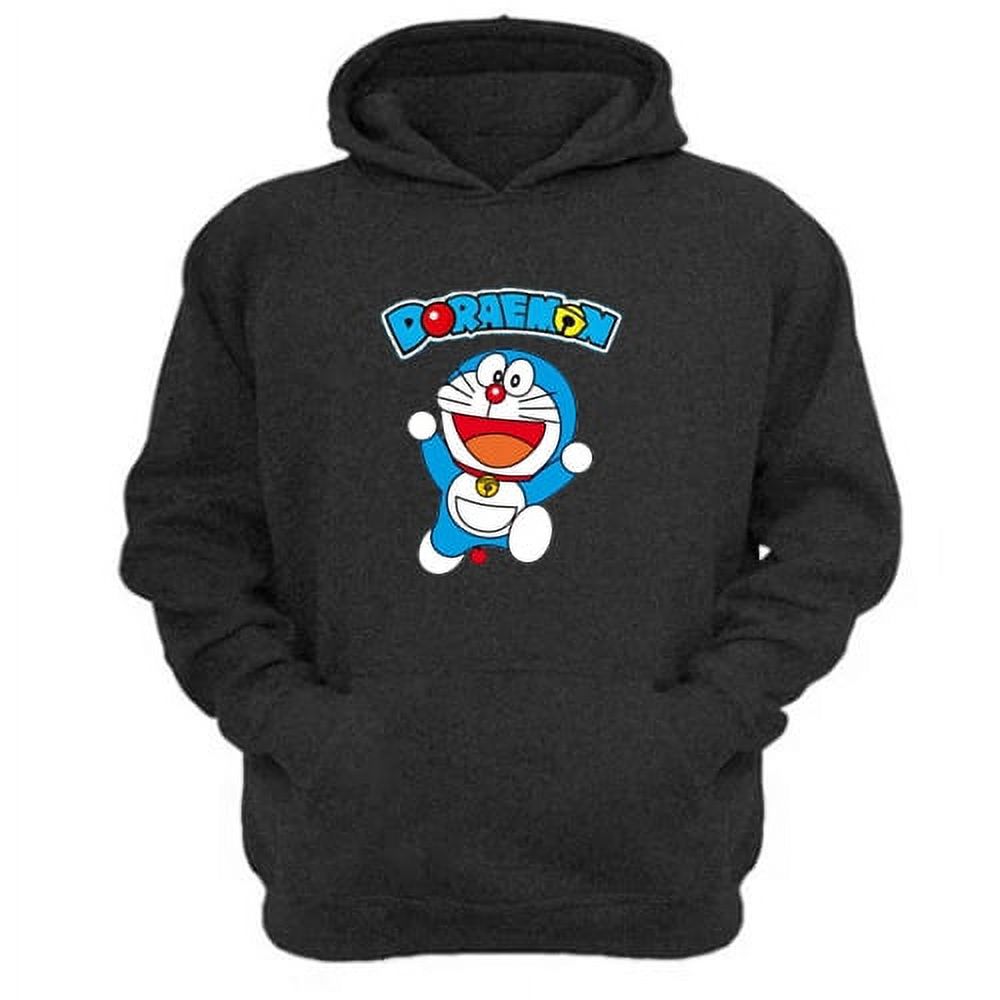 Genérico - Polerón Canguro Doraemon Gris Oscuro Talla Xs Unisex