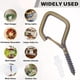thumbnail image 2 of Ganchos De Tornillo Con Ojal 20 Piezas Resistentes 6 Cm Con Cierre, 2 of 7