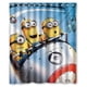 thumbnail image 1 of Cortina de ducha Minion, juego de cortina de baño con ganchos, tamaño 60 x 72 pulgadas, 1 of 3