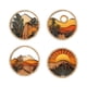 thumbnail image 4 of 4 Piezas De Letreros De Madera Para Decoración De Pared Con Paisaje Bohemio Para Cocina, Estudio, Sala, Apartamento, Estilo B, 4 of 5