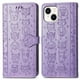 thumbnail image 1 of Funda Cartera FOXDOCK para iPhone 15 , Flip PU con Relieve de Gatos y Perros, Tarjetero y Soporte, 1 of 6