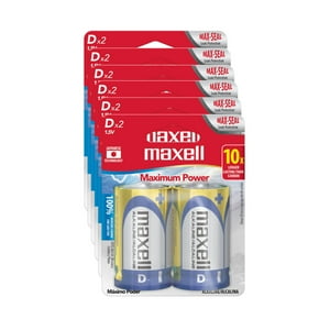 Pack 12 Pilas Alcalinas Maxell Tipo D Blister 2 Uds.