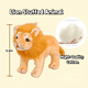 thumbnail image 2 of Plush Lion Animal de Peluche - Juguete de Peluche Lion Simulado - Compañero Precioso - Marrón 9.8 Pulgadas, 2 of 4