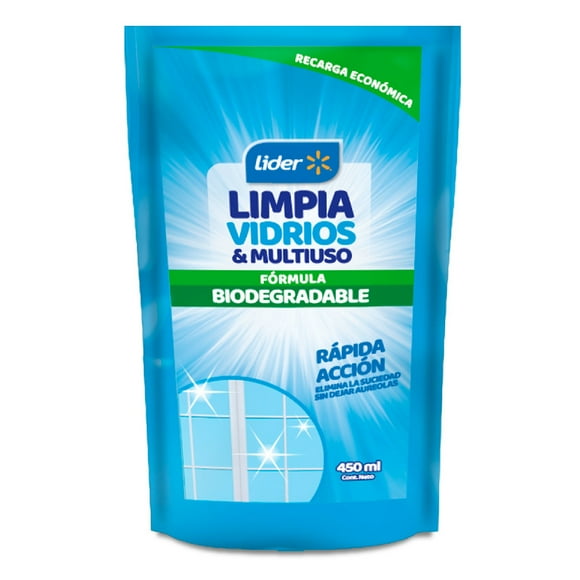 Limpia Vidrios Líquido Doypack, 450 ml