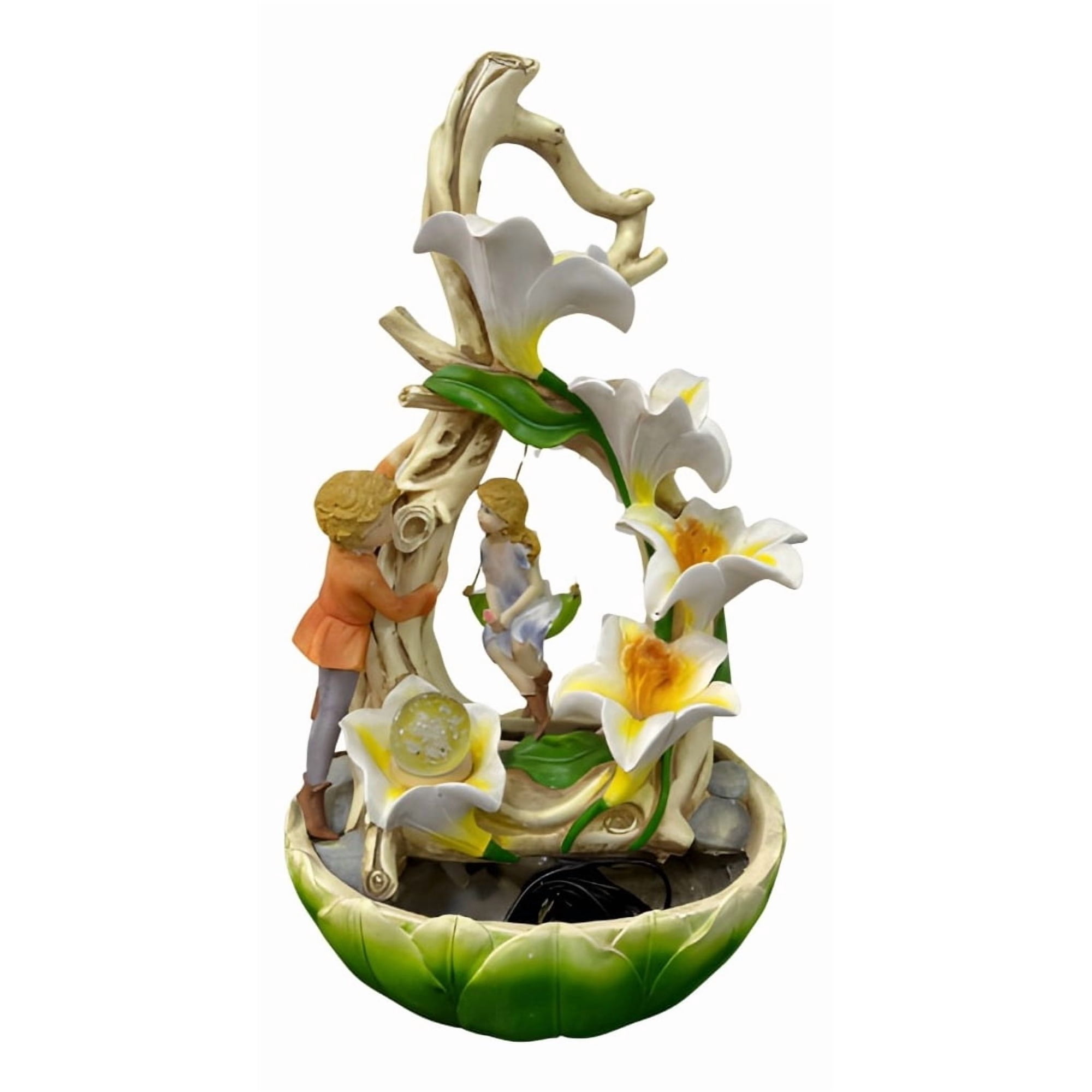 Genérico - Fuente Agua Decorativa Sobremesa Flores Tulipanes Jhn