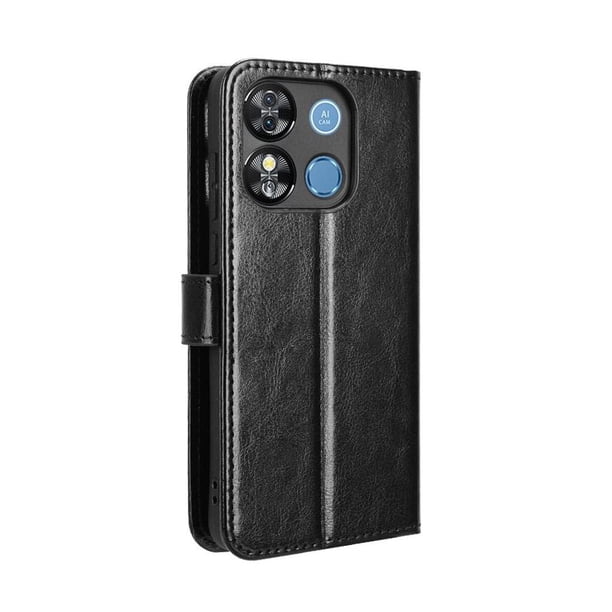 Funda tipo libro para Oukitel C57 PRO, cartera todo‑en‑uno, funda multifuncional con tarjetero y correa de muñeca desmontable