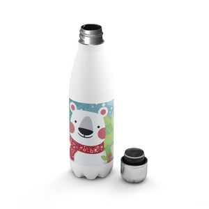 Creango - Botella Agua Termica Navidad 3 De Acero Inoxidable