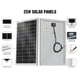 thumbnail image 4 of Panel solar ECO-WORTHY de 25 W, 18 V, monocristalino, impermeable, 4 of 9