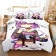 thumbnail image 1 of Hololive Neko Mata Okayu Bedding Set Bed Set Aldult Kid Bedroom Duvetcover Sets Kawaii, 1 of 5