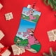 thumbnail image 4 of Snagglepuss Tema: Calcetines de Navidad, fino lino blanco para colgar en escaleras y chimenea, decoración navideña para el hogar, regalo de Navidad.54cm×38cm, 4 of 5