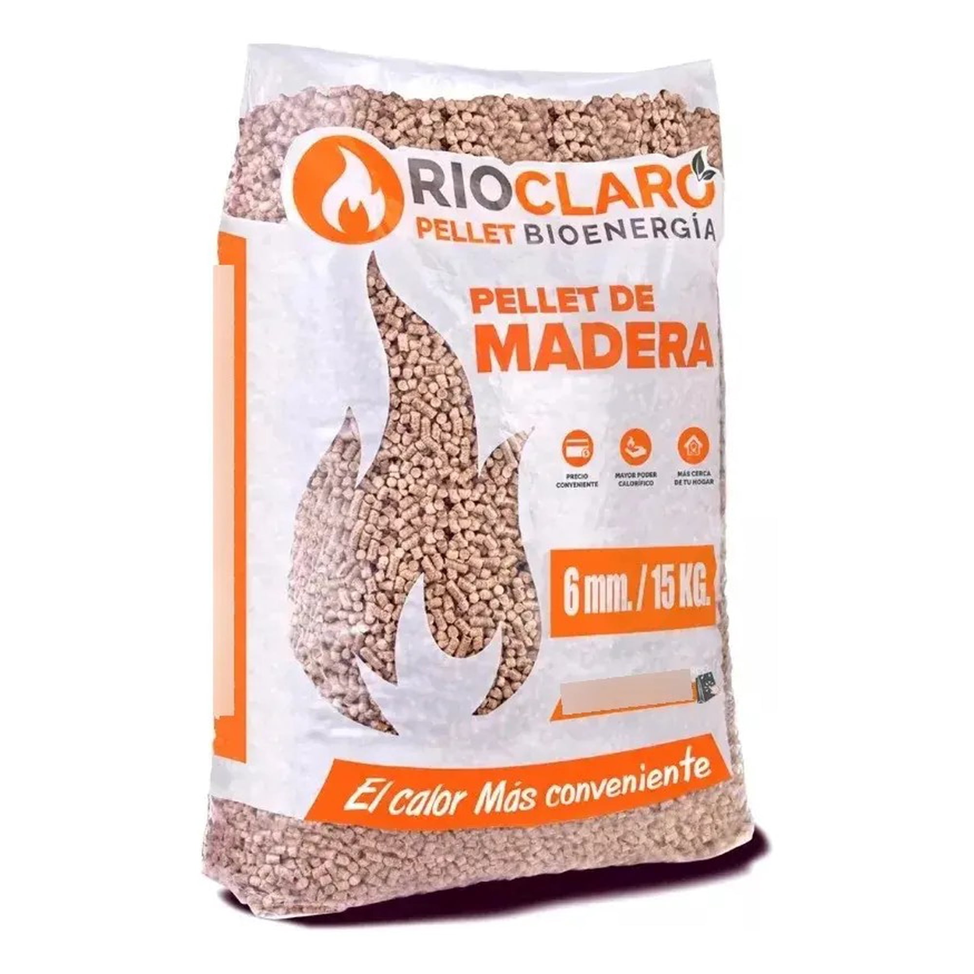 Pellet Rio Claro 15 Kg Calefacción Estufa Invierno