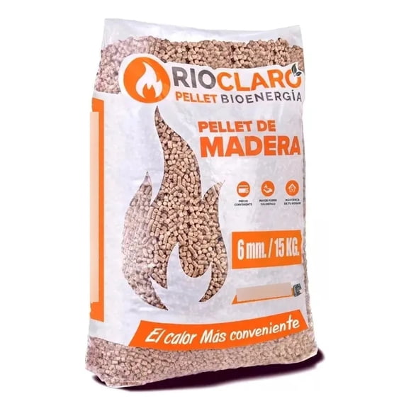 Pellet Rio claro 15 Kg calefacción estufa invierno
