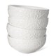thumbnail image 1 of Set de 4 tazones Artena 735 ml blanco con relieve, 1 of 8