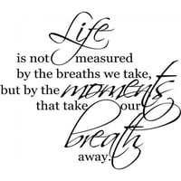Rienda Libre Graphics - Decomural Life Is Not Measured Inspirational Ws-15099