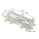 thumbnail image 5 of Divisor de cable coaxial de 6 vías, 5-1000 MHz, para antena de TV CATV, divisor de señal coaxial, 5 of 8