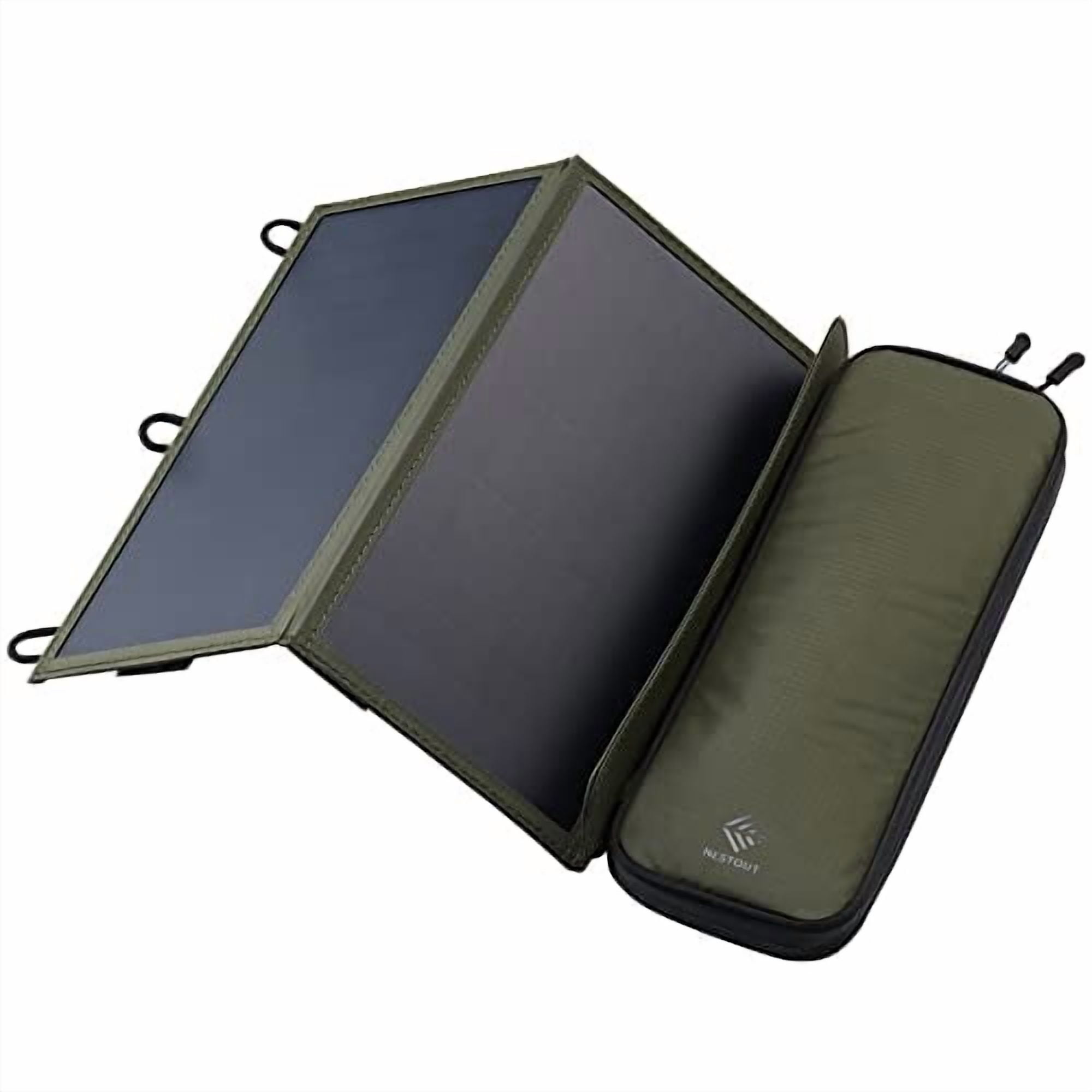 Cargador De Panel Solar Portátil Elecom Nestout 14w Con 2 Usb-a