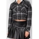 thumbnail image 3 of Chaqueta Casual Saronite Crop Negro/Blanco Mujer, 3 of 5