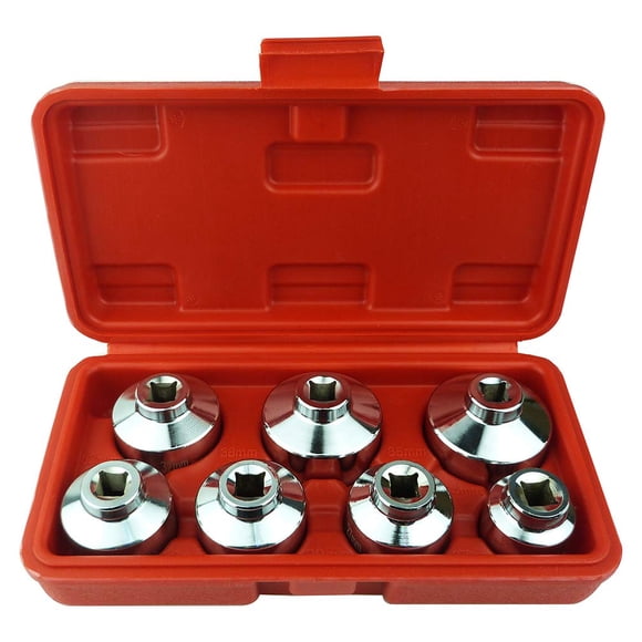 Juego de herramientas de llave para tapa de filtro de aceite de 7 piezas Ibetter, uso rudo