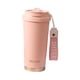 thumbnail image 1 of Taza De Café Con Aislamiento De Año Nuevo, 520 Ml, Con Tapa, Para Senderismo, Deportes Al Aire Libre, Fiesta, Color Rosa, 1 of 3