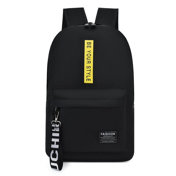 2024 Large-capacity Student School Bag Casual Solid Color Backpack Material Oxford Men New Backpack Multi-functional Simple Bag