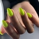 thumbnail image 3 of Press on Nails XCREANDO Neon Green Short Almond para mujer, 3 of 9