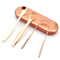 Genérico - Pack 3 Limpiadores Linguales De Cobre Ayurvédico Raspador Lengua