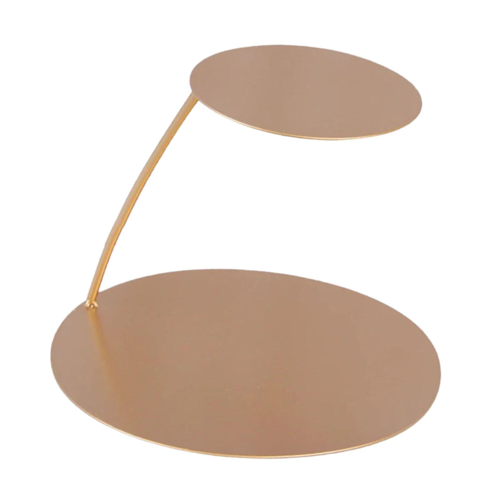 Magideal - Soporte Artístico De Hierro Para Tartas, Soporte De Exhibición Para Postres, Soporte Para Tartas En Capas, Bandeja De Exhibición Para Postres Y Banque L