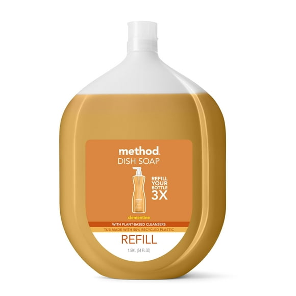 Método De Recarga De Jabón En Gel Para Platos Con Aroma A Clementina 1 6 L