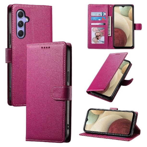Funda para FOXDOCK Samsung Galaxy A55– Cuero Premium, 3 ranuras para tarjetas, Protección contra impactos