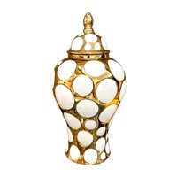 Magideal - Tarro De Jengibre Con Tapa, Tarro De Almacenamiento Para Especias, Tarro Decorativo De Cerámica - Tarro De Especias Con Tapa, Tarro Para Guardar M