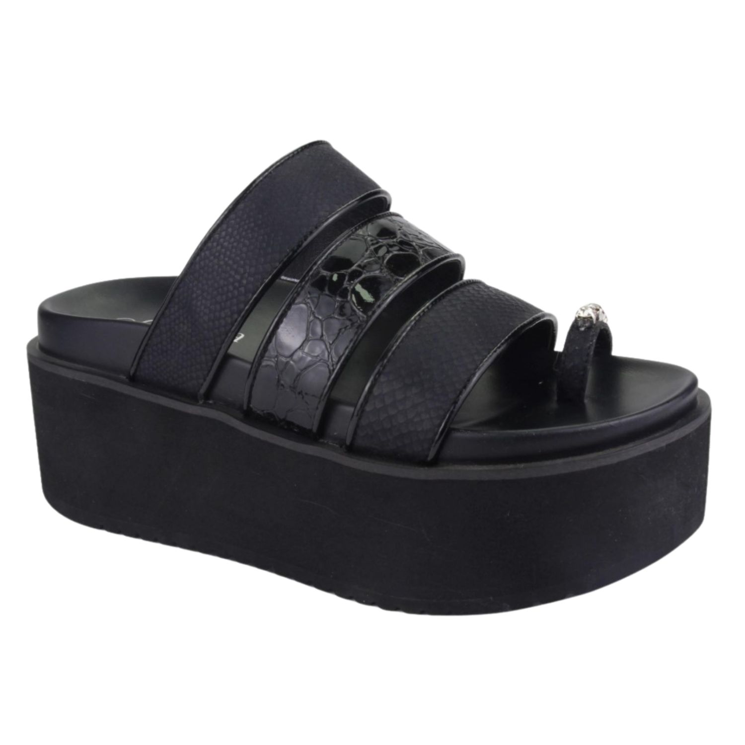 Sandalia Chalada Mujer Viru-21 Negro Moda