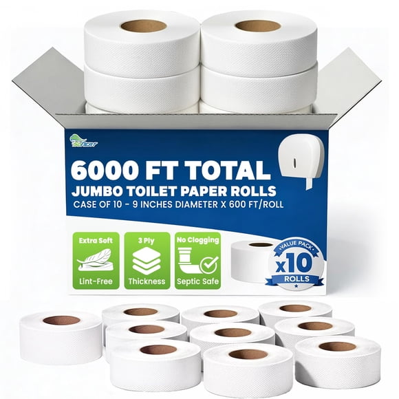 Papel Higiénico SoNeat Jumbo 1,828 m 10 Rollos 3‑Capas