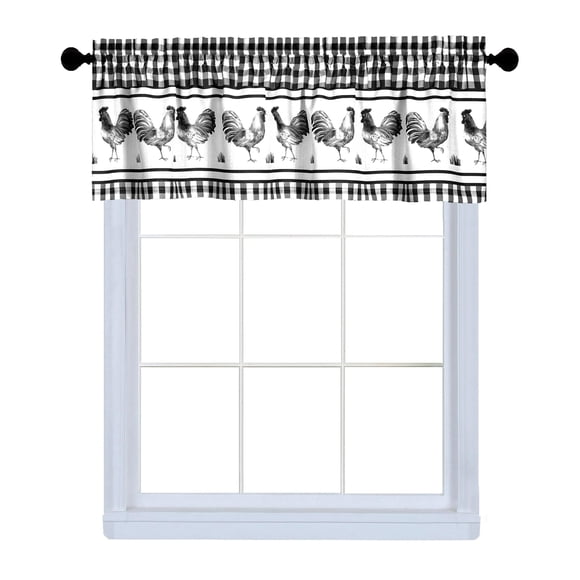 Cortinas ACHIM con filtro de luz tipo granero (58 x 36 cm), color negro