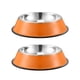 thumbnail image 1 of Comedero de acero inoxidable para perros con base de goma (paquete de 2), 1 of 5